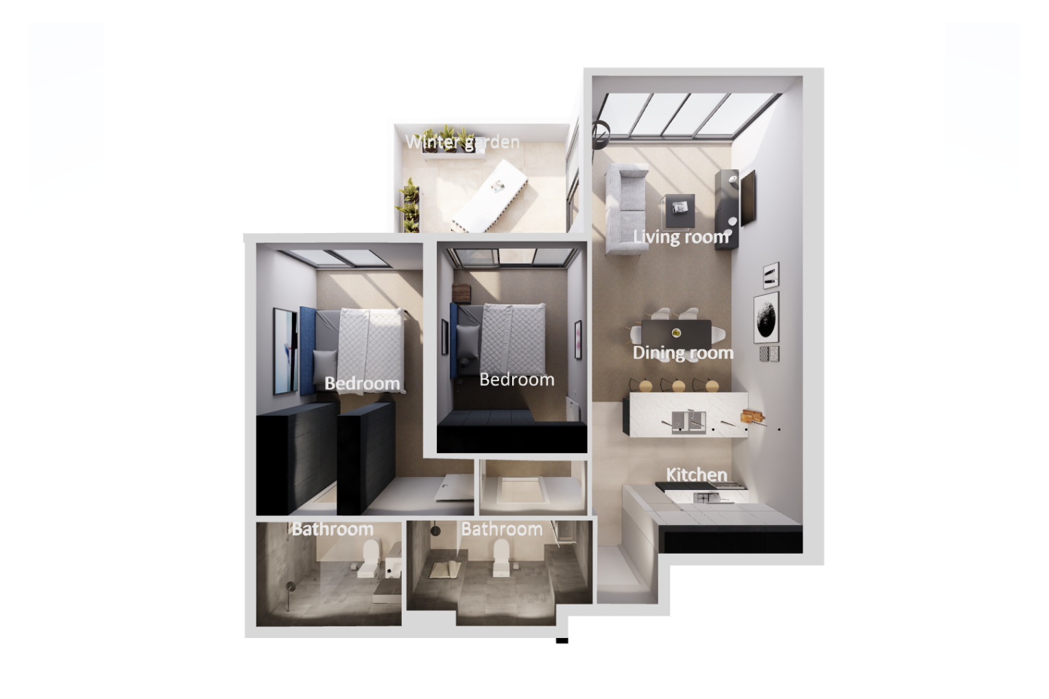 Floor plan 3D walkthrough