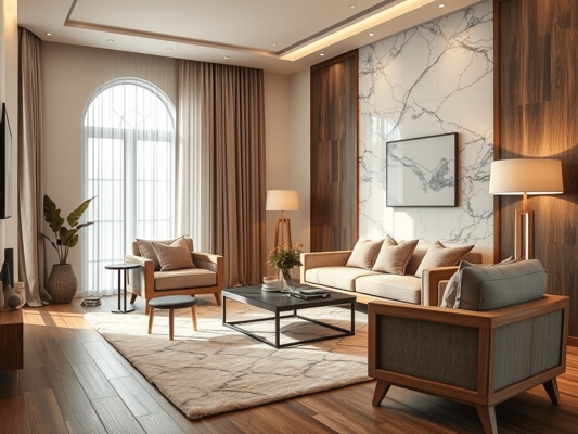 Realistic Textures: Perfecting Interior Details Through Advanced Rendering